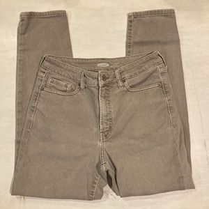 Old Navy Light Gray High Rise Pants Size 4